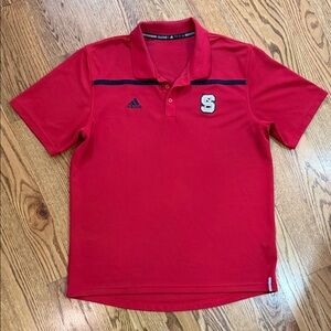 North Carolina State Wolfpack Adidas Polo Shirt. Size Large. Like New.
